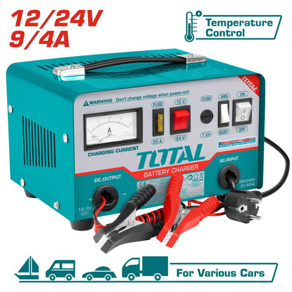 Električni punjač auto akumulatora Total TBC1601