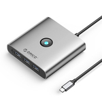 USB Hub Orico FAX3-8P-GY-EP-IP 8in1 Type-C