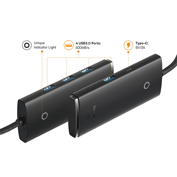USB Hub Baseus WKQX030401 Lite Series Type-C