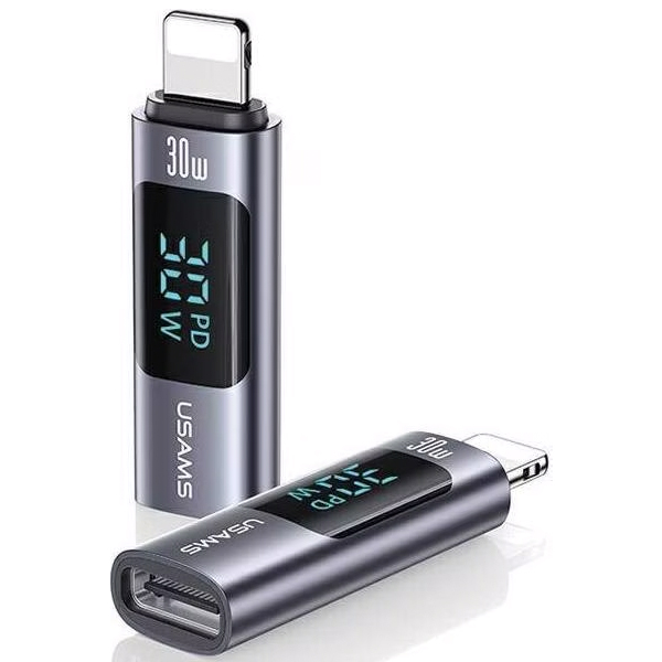 Adapter USAMS SJ681LN01 Type-C to L digital display 30W tarnish