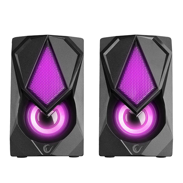 Zvučnici Rampage RMS-G19 2.0 5W LED Illuminated Black