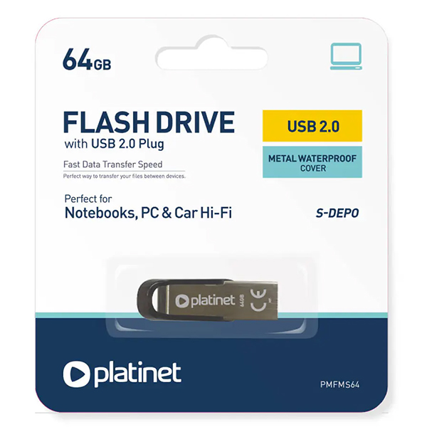 USB Platinet Pendrive 2.0 64GB Metal USB Platinet Pendrive 2.0 64GB Metal