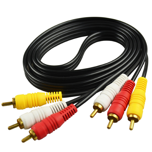 Činč-činč kabl Fast Asia 3xRCA-3RCA 1.5m crni OST01201