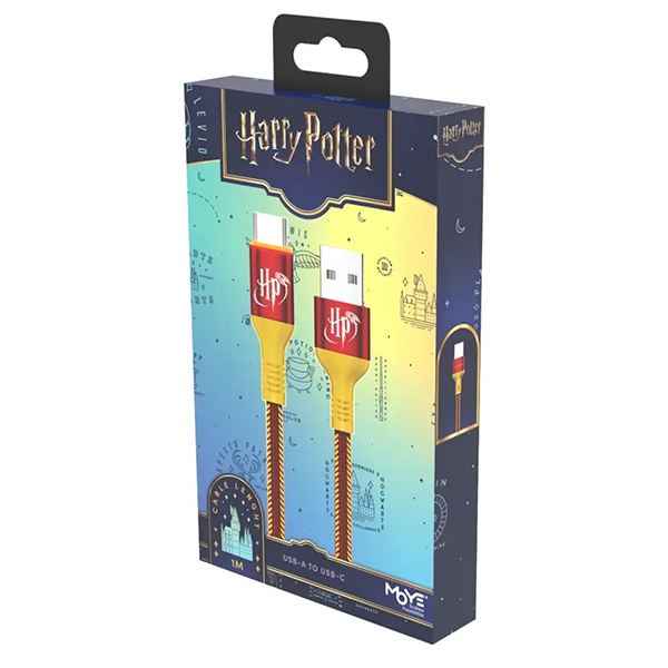 Kabl za punjenje Moye Harry Poter USB-A na USB-C 1m 01 WB (29878)