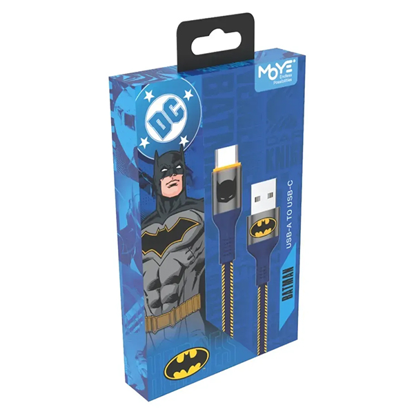 Kabl za punjenje Moye Batman USB-A na USB-C 1m 01 WB (29879)