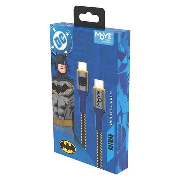 Kabl za punjenje Moye Batman USB-C na USB-C 1m 01 WB (29884)