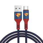 Kabl za punjenje Moye Superman USB-A na USB-C 1m 01 WB (29880)