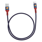 Kabl za punjenje Moye Superman USB-A na USB-C 1m 01 WB (29880)