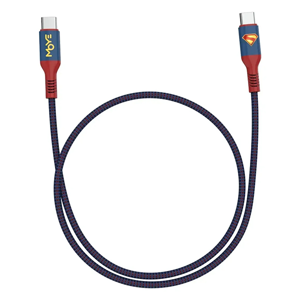 Kabl za punjenje Moye Superman USB-C na USB-C 1m WB (29883)