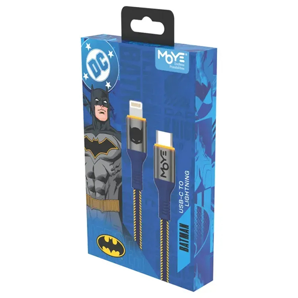 Kabl za punjenje Moye Batman USB-C na Lightning 1m 01 WB (29886)