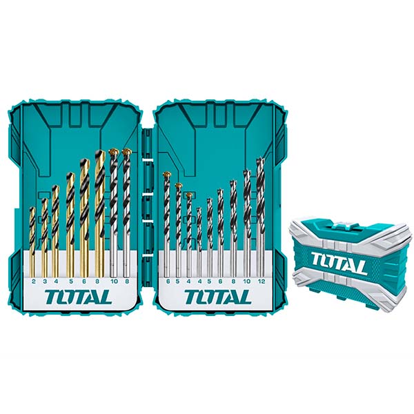 Set burgija za beton-drvo-metal Total TACSDL11601 (16 kom) Set burgija za beton-drvo-metal Total TACSDL11601 (16 kom)