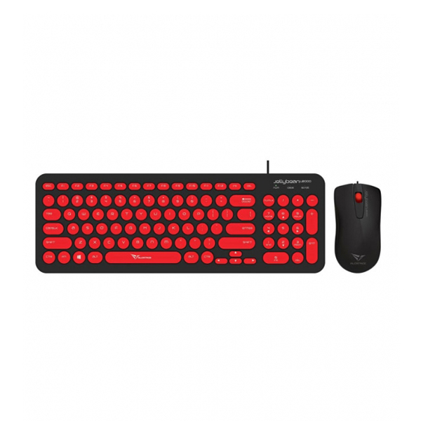 Tastatura+miš Powerlogic Jellybean U2000 crno/crvena