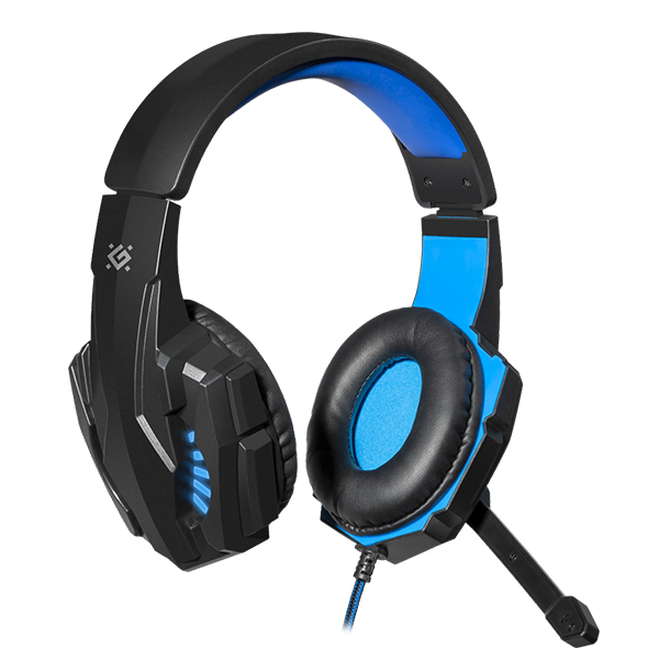 Slušalice Defender Warhead LED G-390 1.8m Gaming black+blue
