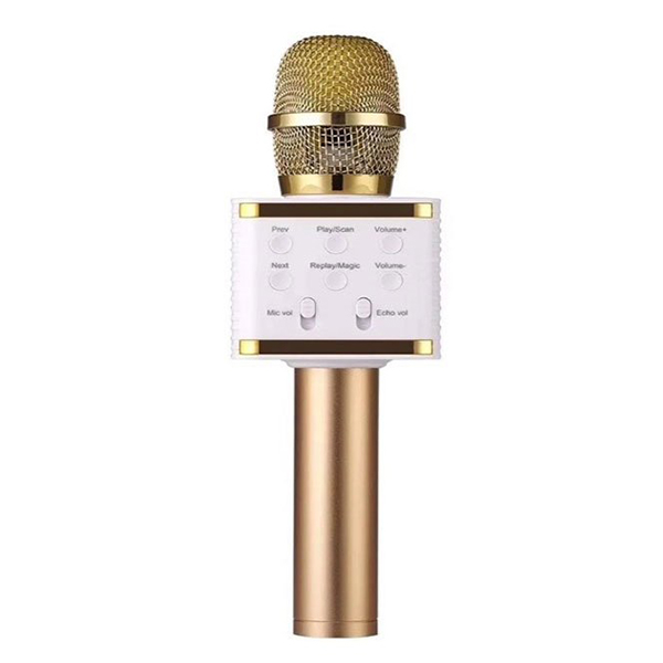 Mikrofon za karaoke V7 WSTER Bluetooth zlatni