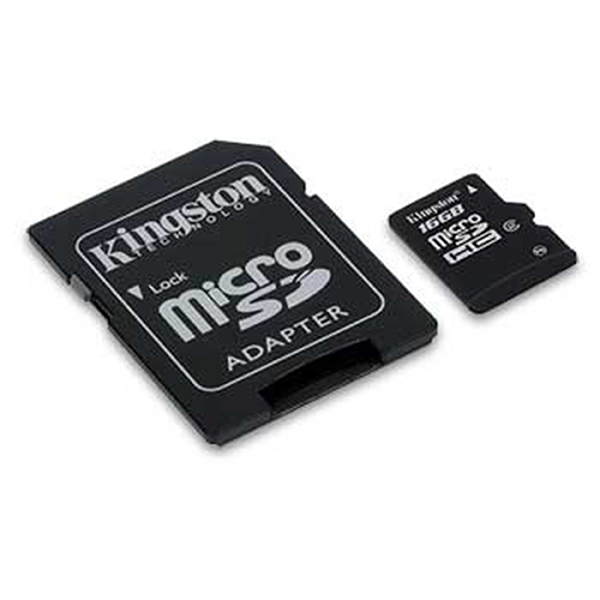 Micro SD Kingston 16GB klasa 10+adapter