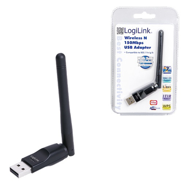 USB Wireless Adapter LogiLink sa integrisanom antenom 150mbs WL0145A