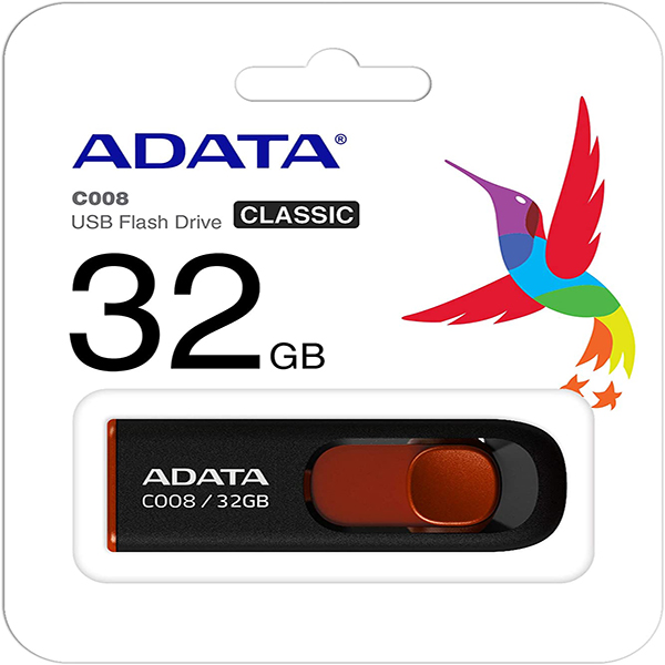 USB Adata 32GB AC008-32G-RKD crno crveni