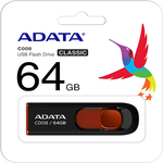 USB Adata 64GB AC008-64G-RKD 2.0 crno-crveni
