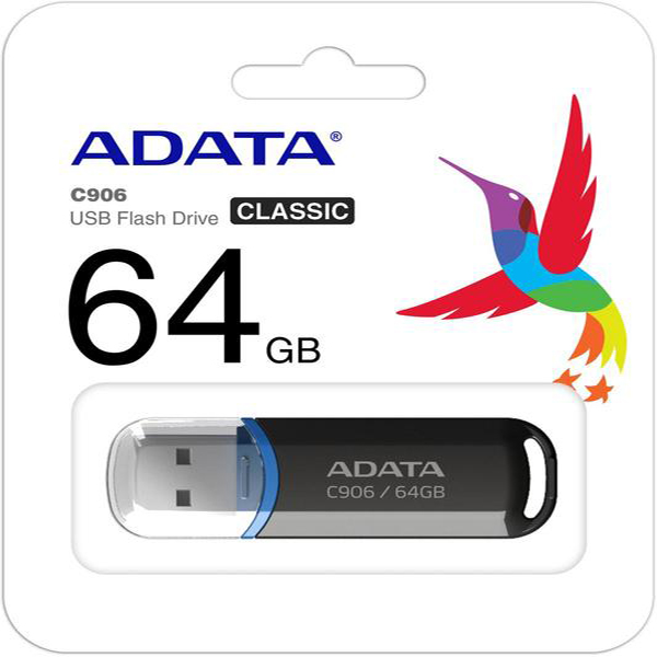 USB Adata 64GB AC906-64G-RBK 2.0 crni