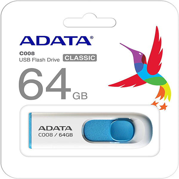 USB Adata 64GB AUV220-64G-RWHGY belo sivi