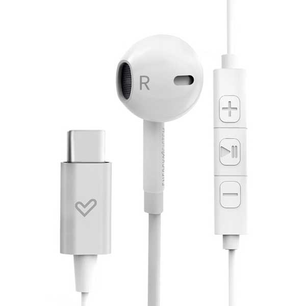 Slušalice bubice Energy Sistem Smart 2 bijele Type C sa mikrofonom Slušalice bubice Energy Sistem Smart 2 bijele Type C sa mikrofonom