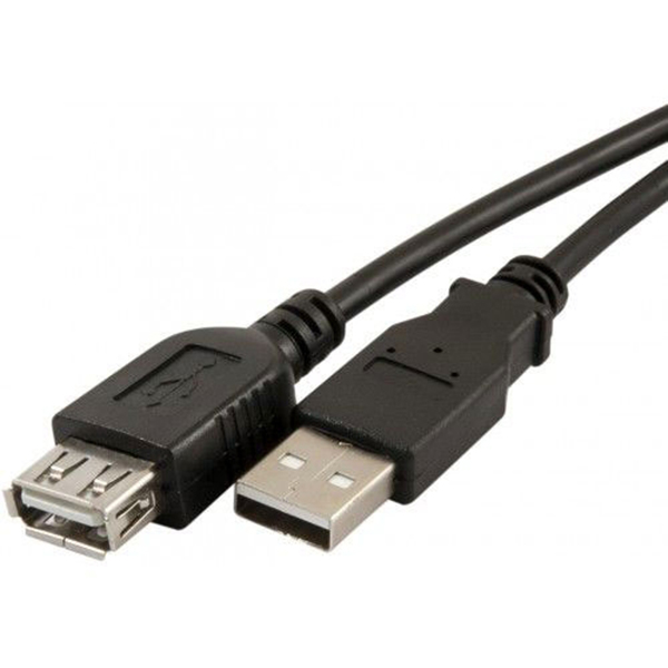 USB kabl M/F 2m LogiLink grey