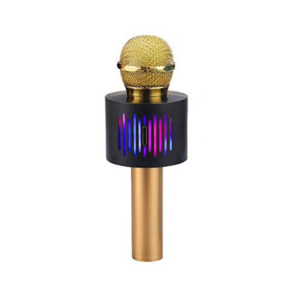 Mikrofon za karaoke WSTER V8 Bluetooth zlatni
