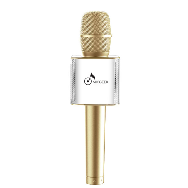 Mikrofon za karaoke MicGeek Q9 Bluetooth zlatni