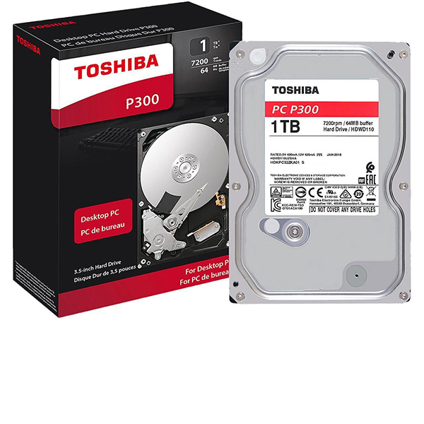HDD Toshiba 1TB P300 SATA III 7200rpm HDWD110UZSVA