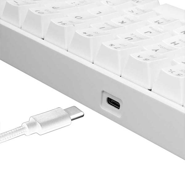 Tastatura White Shark Shinobi White GK-2022 Red Switch USB Mehanička Gaming