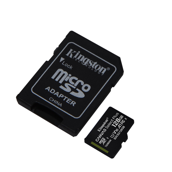 Micro SDHC Kingston 128GB Canvas Select plus C10