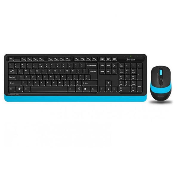 Tastatura+miš A4tech FG1010 FStyler Wireless Combo USB US crno plavi set