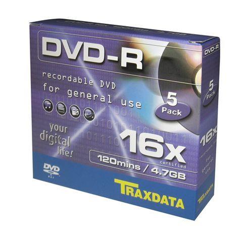 DVD-R 16X BOX 5 Traxdata