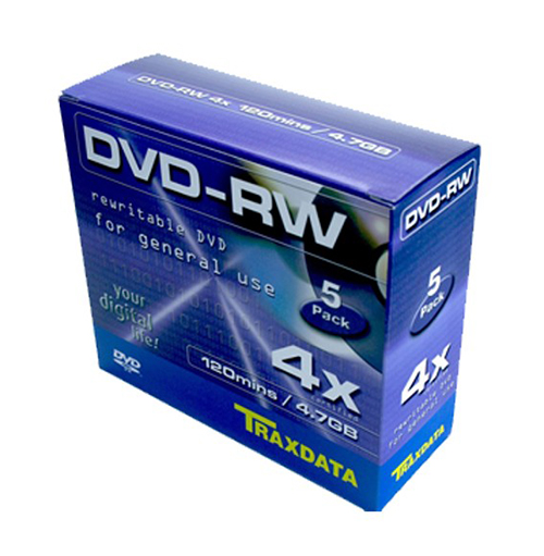 DVD TRX DVD-RW 4X BOX 5