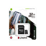 Micro SD Kingston 32GB Canvas Select Plus C10+SD adapter SDCS2/32GB