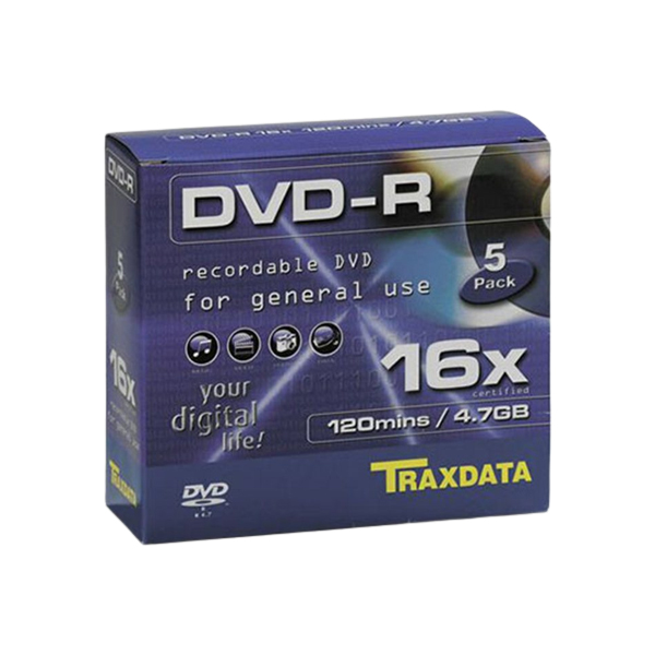 DVD-R 16X BOX 5 Traxdata