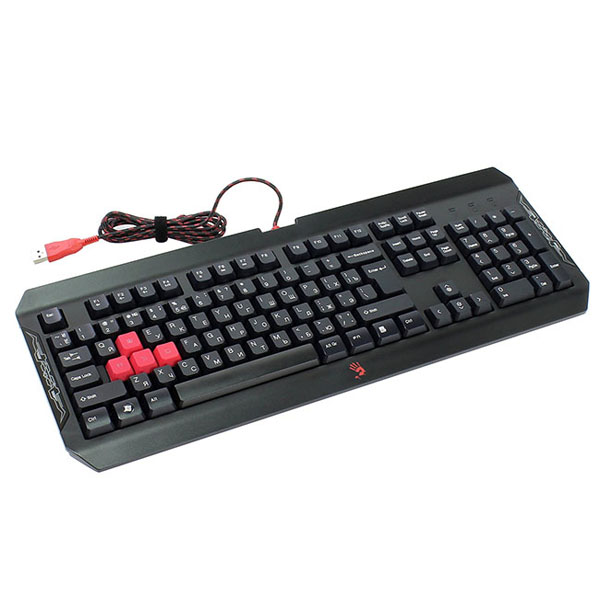 Tastatura A4Tech Q100 Bloody Gaming USB US crna