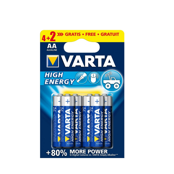 Baterije Varta HE LR6/AA 4+2 Baterije Varta HE LR6/AA 4+2