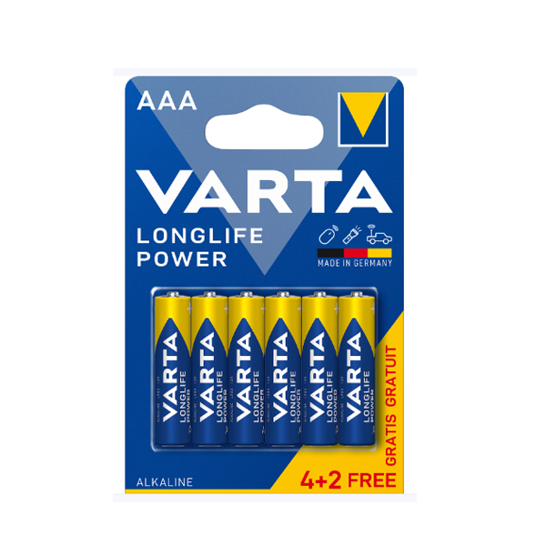 Baterije Varta LR03/AAA 4+2 gratis