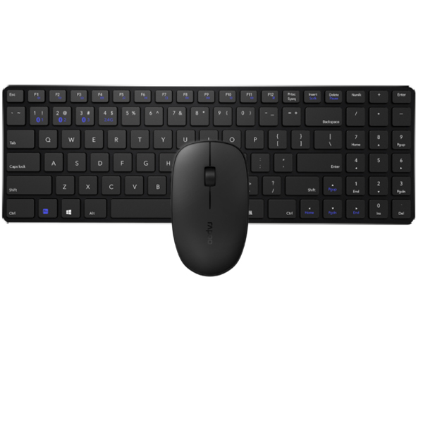 Tastatura+miš Rapoo 9300M set crni bežični set