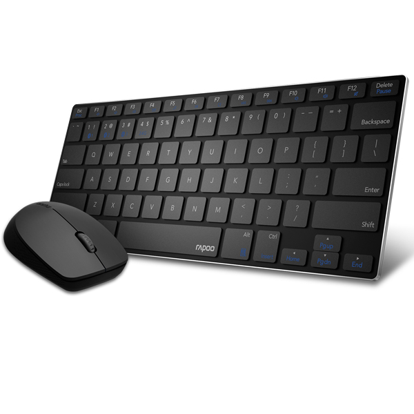 Tastatura+miš Rapoo 9000M set crni bežični