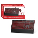 Tastatura Genius SlimStar 280 USB YU crno crvena