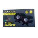 Zvučnici za PC AOAS E-001 USB crni