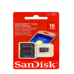 Micro SD SanDisk 16GB klasa 4+adapter SDSDQM-016G-B35