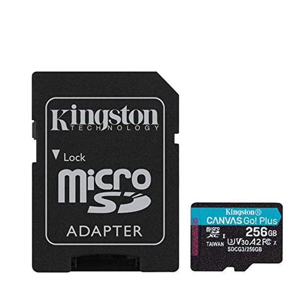 Micro SDHC Kingston 256GB Canvas Go plus+SD SDCG3/256GB