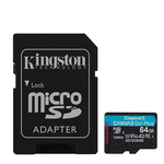 Micro SDXC Kingston 64GB Canvas Go Plus+SD adapter SDCG3/64GB