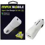 Auto adapter Maxmobile SC-198 PD 18W QC 3.0 Type C (za iPhone)
