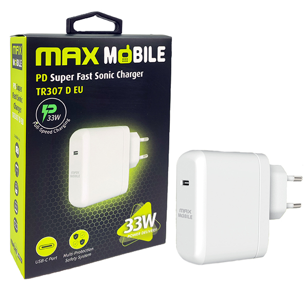 Adapter kućni Maxmobile TR-307 PD SUPER FAST SONIC CHARGE TYPE C 33W