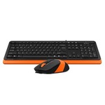 Tastatura+Miš A4Tech F1010 FSTYLER USB US narandžasta