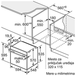 Ugradna rerna Bosch HBG5780B0 pirolitička Ugradna rerna Bosch HBG5780B0 pirolitička